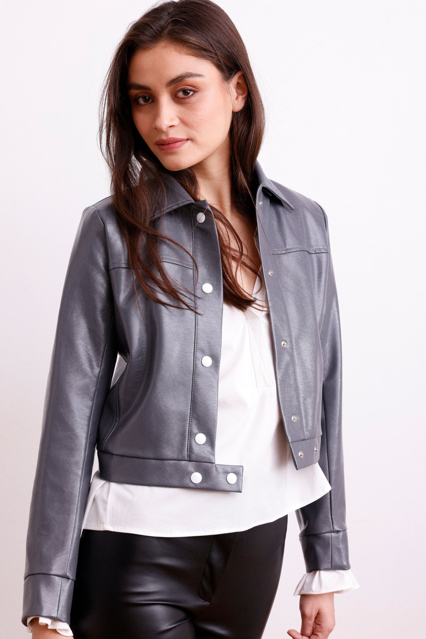 veste JULIET vynil grise