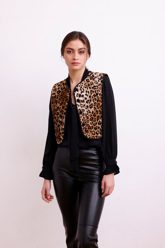 Gilet ROMA leopard