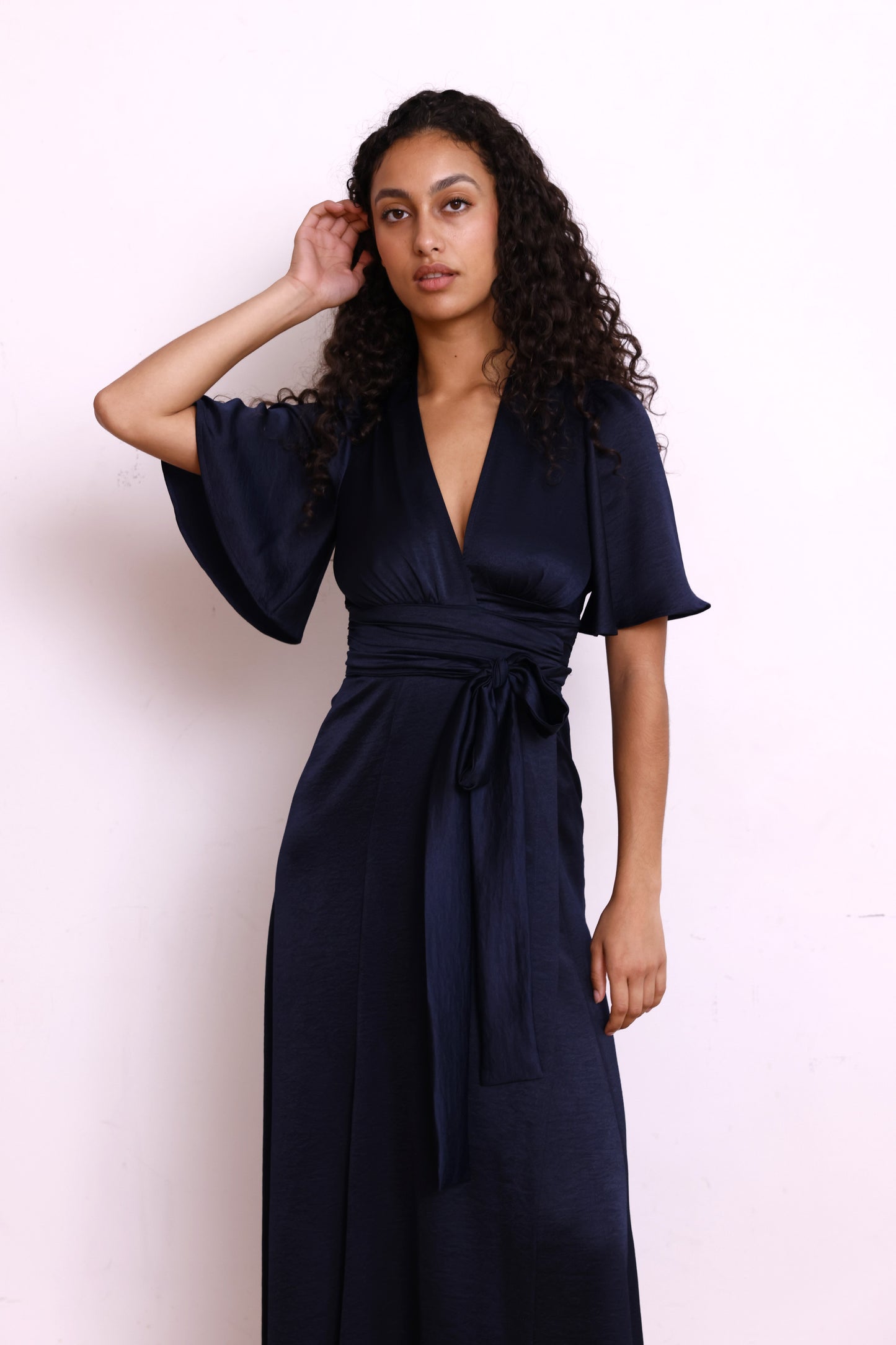 Robe EMMA satin marine