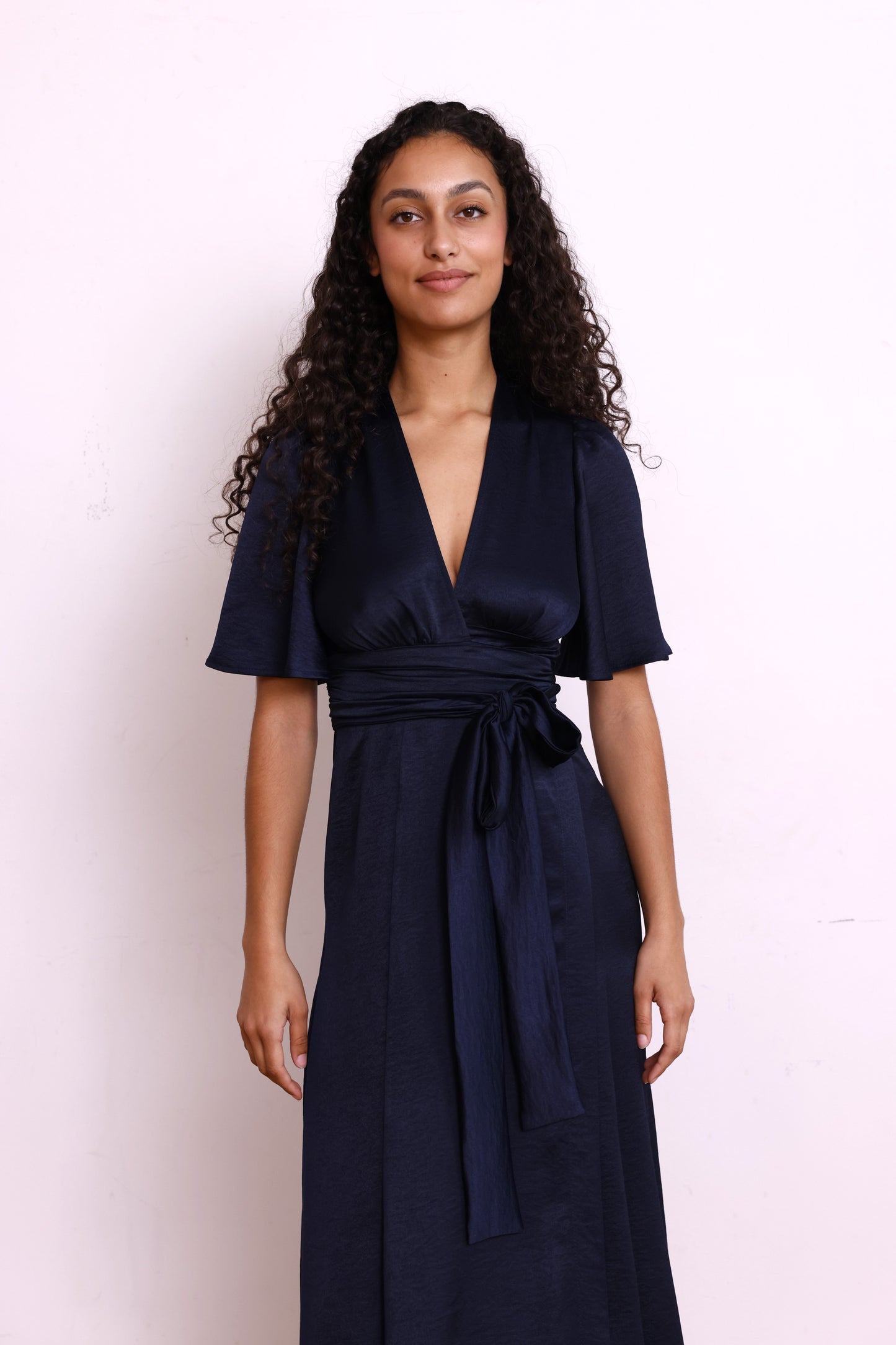 Robe EMMA satin marine