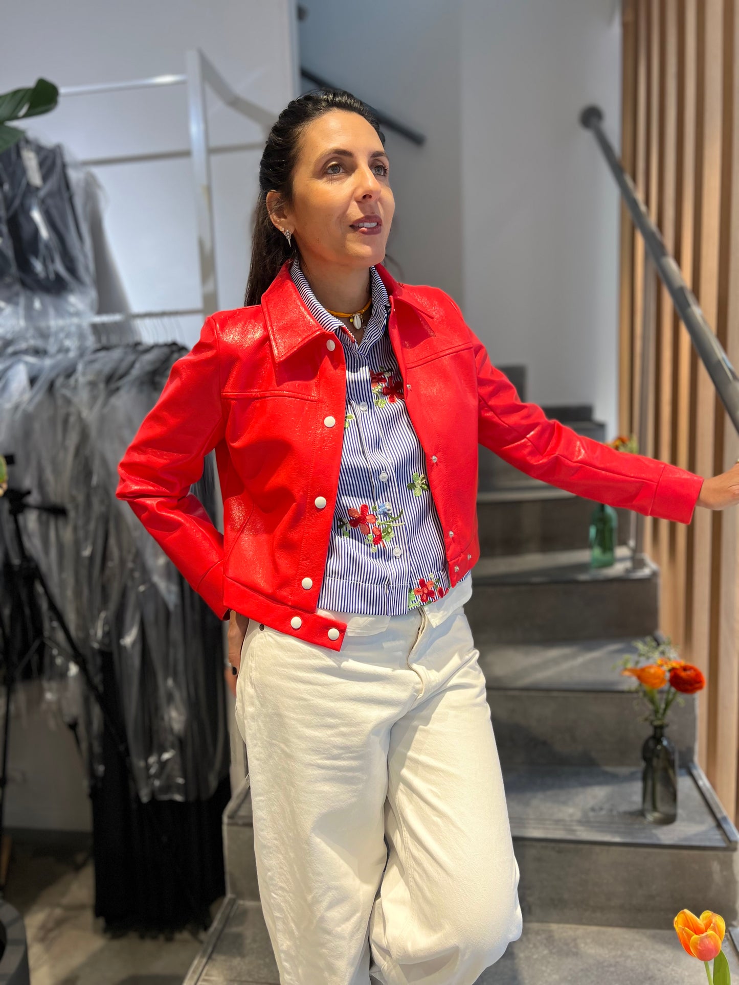 Veste JULIET corail vynil