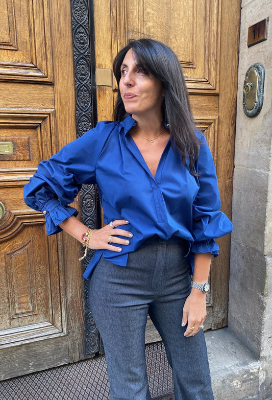 Blouse LEON bleu