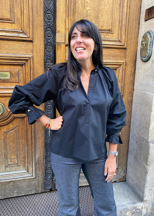 Blouse LEON noir